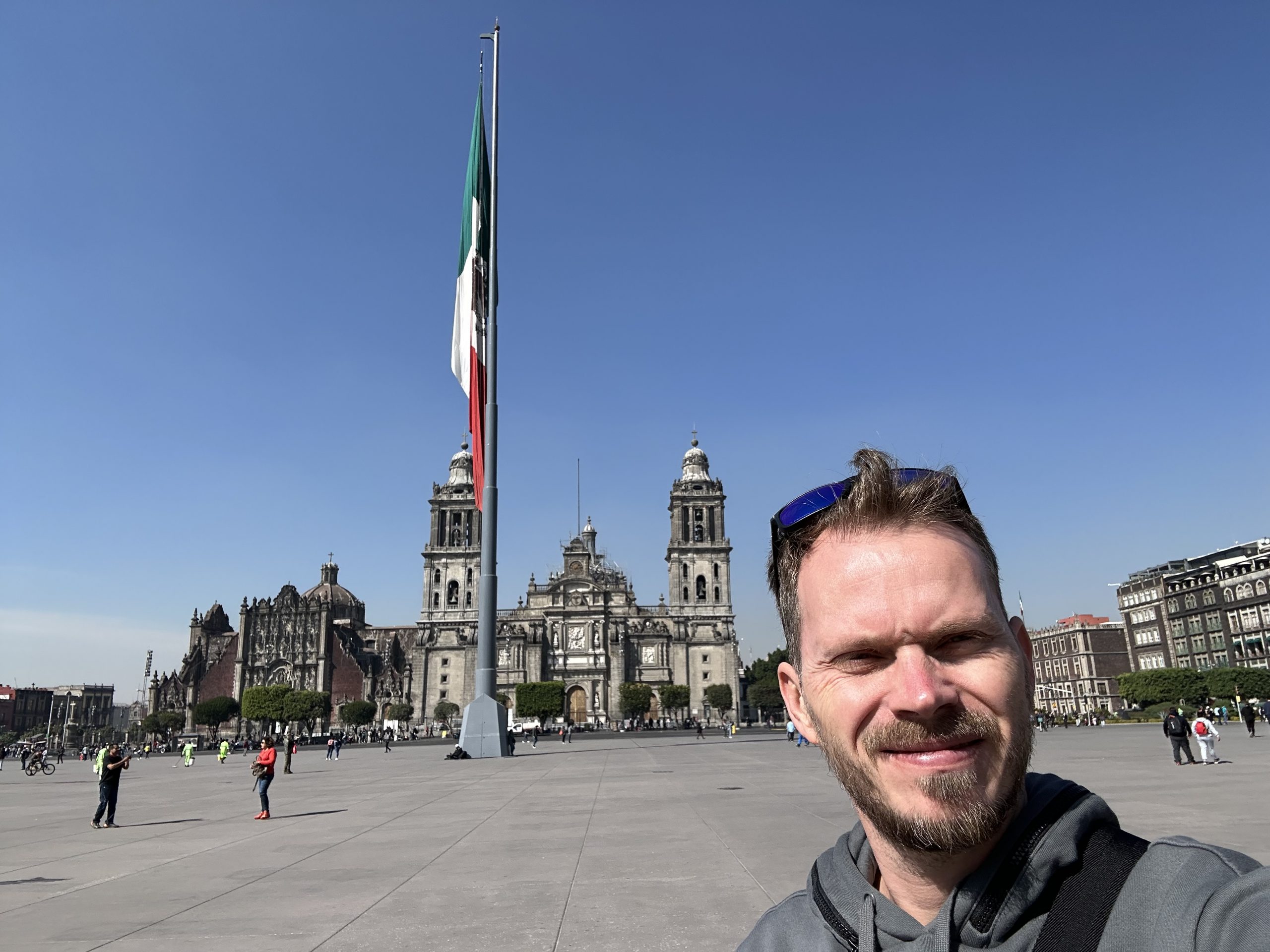 Me traveling in Mexico City